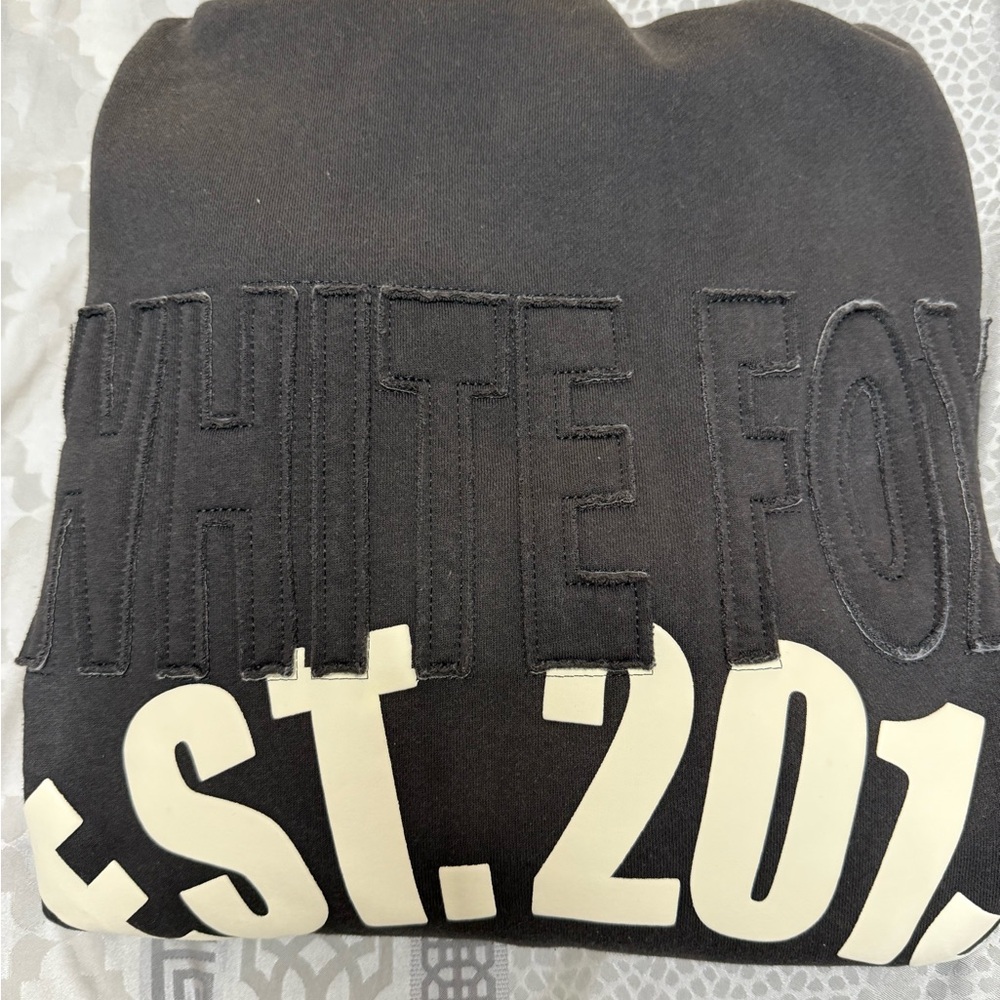White Fox Dark Gray Sweatshirt Hoodie